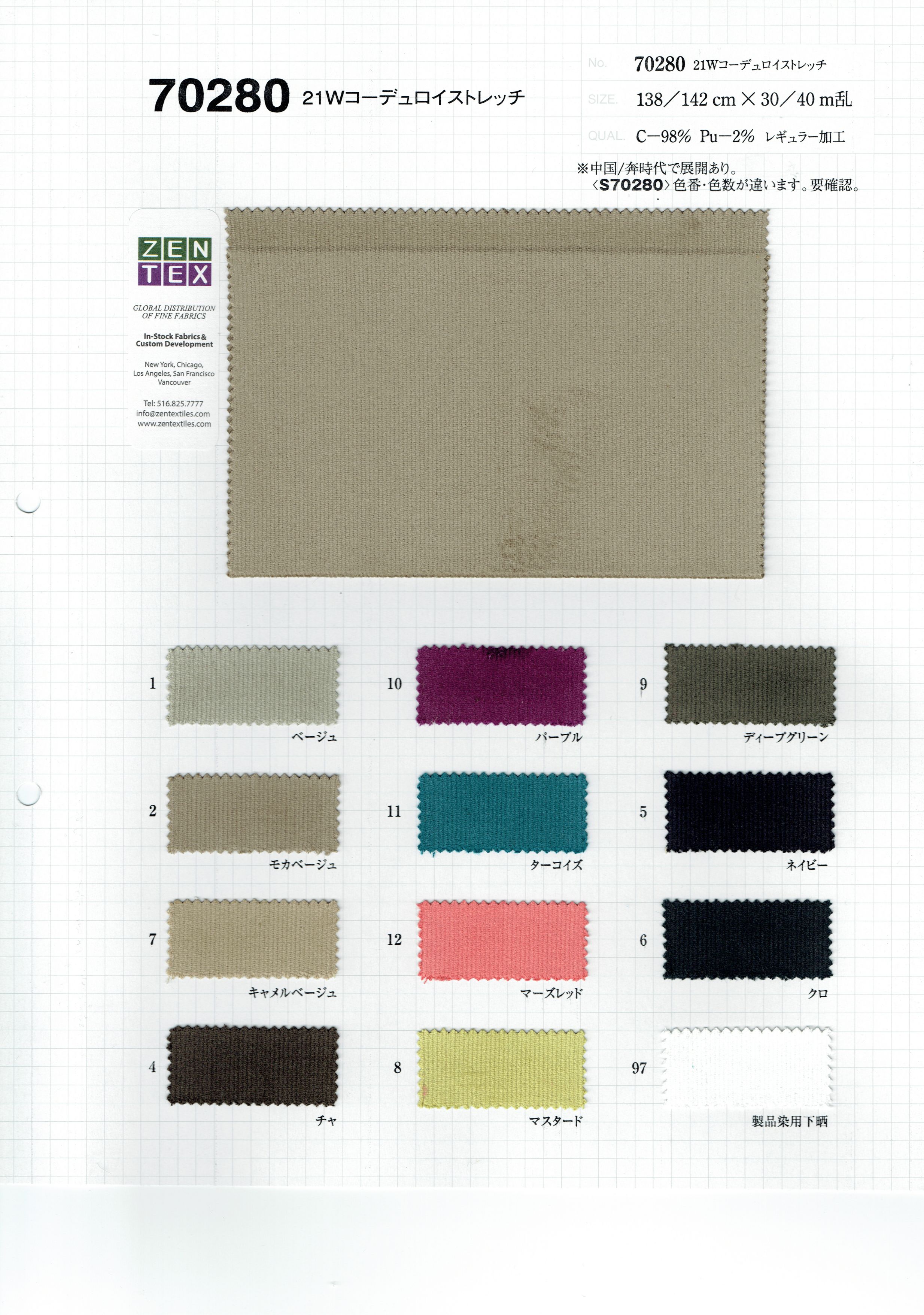 Z E N T E X - High Quality Fabrics From Japan & Asia, Stock Service, 1 Roll  Minimums, Custom Development